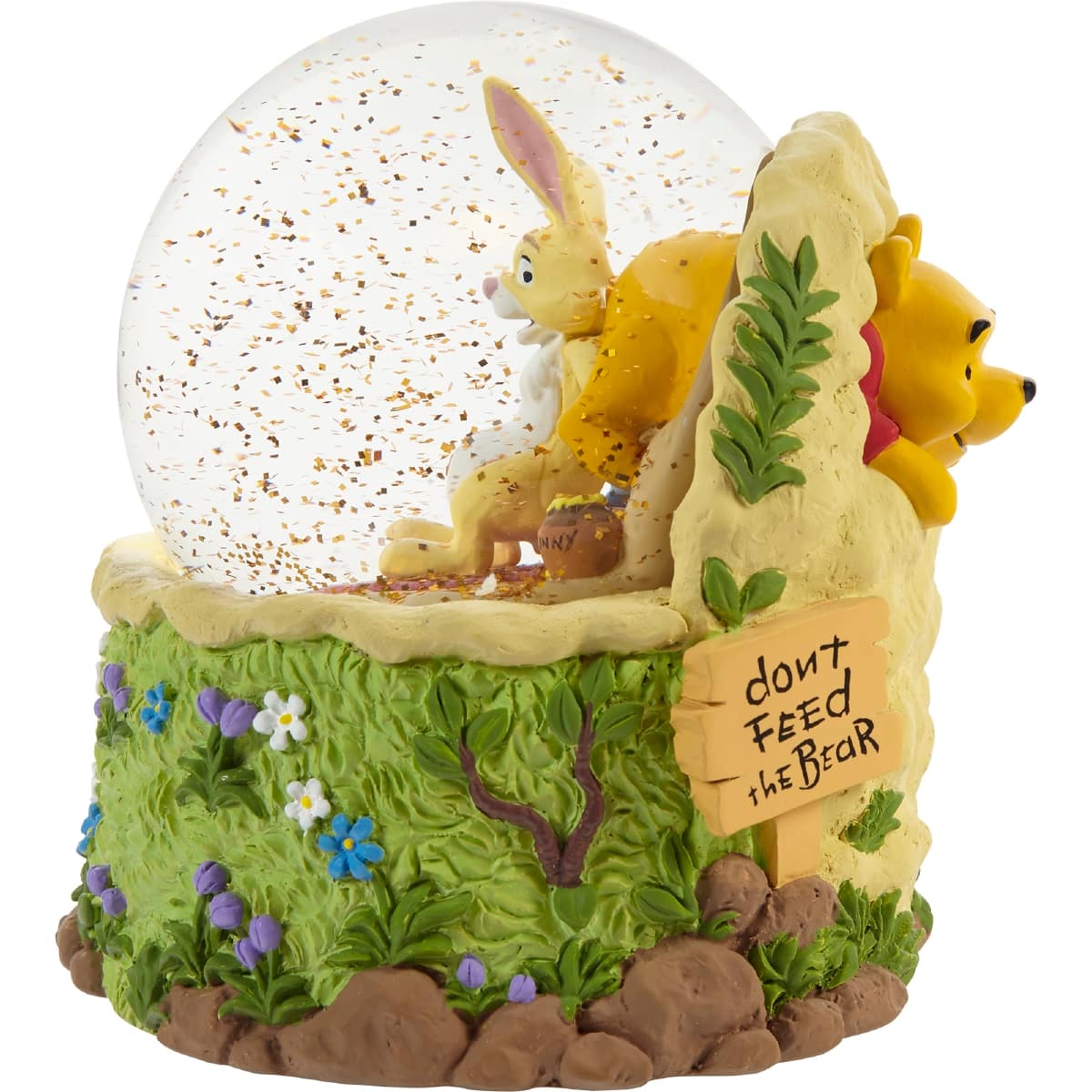 Precious Moments Disney&#xAE; Don&#x2019;t Feed The Bear Winnie The Pooh Musical Snow Globe